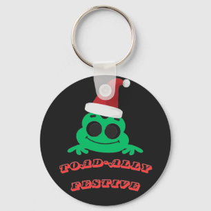Toad-ally Festives Weihnachtsfrosch _ Niedlicher F Schlüsselanhänger