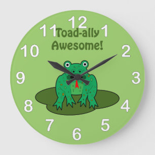 Toad-ally Phantastisch Große Wanduhr