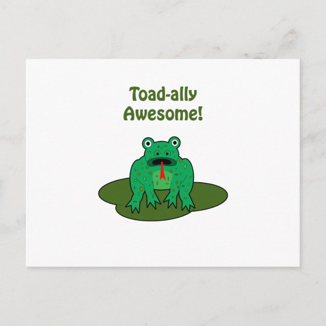 Toad-ally Phantastisch Postkarte (Vorderseite)