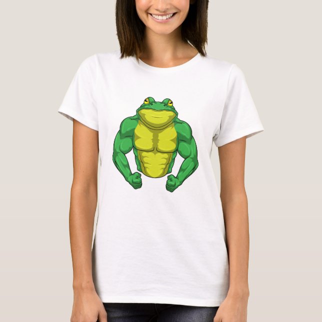 Toad as Bodybuilder with big Muscles T-Shirt (Vorderseite)