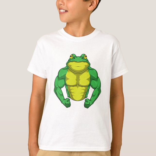 Toad as Bodybuilder with big Muscles T-Shirt (Vorderseite)