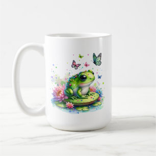 Toad, Blume und Schmetterlinge Kaffeetasse