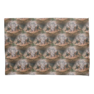 Toad Frog Face Nattern Muster Kissenbezug