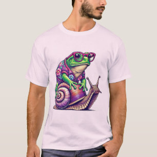 Toad Riding Snail T - Shirt Design