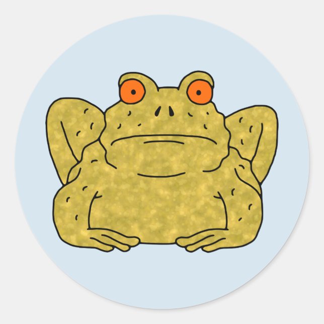 Toad Runder Aufkleber (Vorderseite)