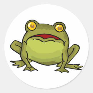 Toad Stare Runder Aufkleber