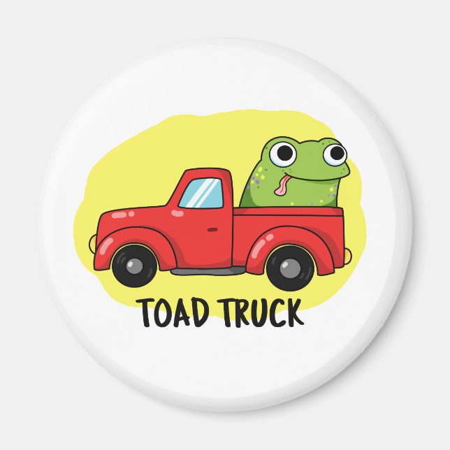 Toad Truck Funny Tow Truck Puff Magnet (Vorne)
