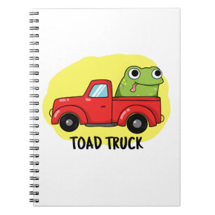 Toad Truck Funny Tow Truck Puff Notizblock
