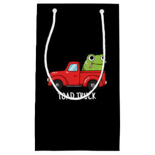 Toad Truck Funny Tow Truck Pun Dark BG Kleine Geschenktüte