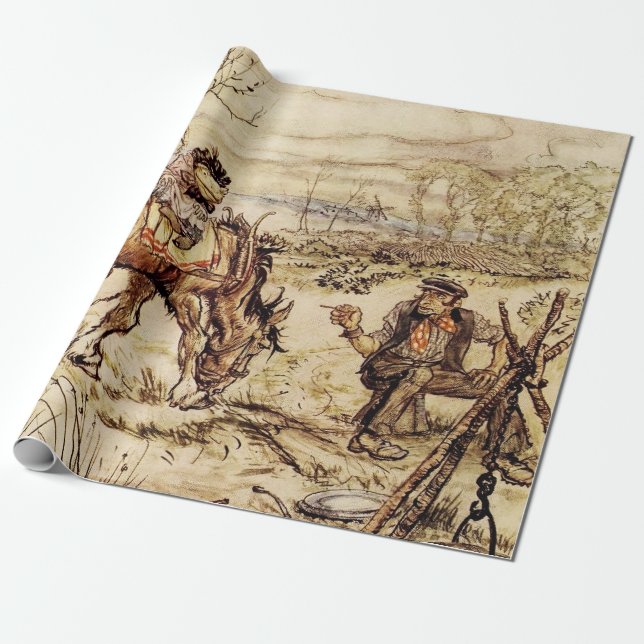 Toad und die Sinti und Roma von Arthur Rackham Geschenkpapier (Ungerollt)