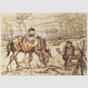 Toad und die Sinti und Roma von Arthur Rackham Seidenpapier