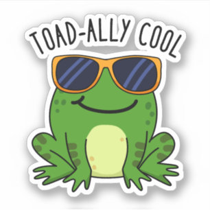 Toadal Cooler Funny Toad Pub Aufkleber