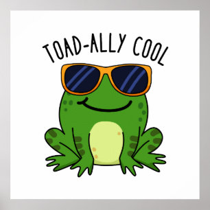 Toadal Cooler Funny Toad Pub Poster