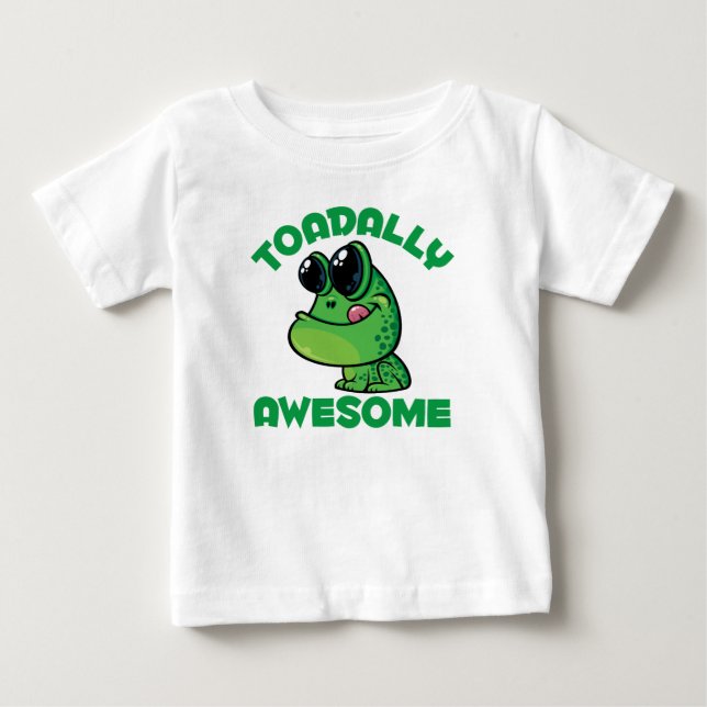 Toadal Phantastisch Happy Cartoon Toad Baby T-shirt (Vorderseite)