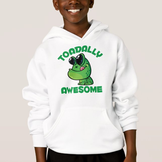 Toadal Phantastisch Happy Cartoon Toad Hoodie (Vorderseite)