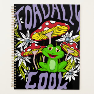 ToadalCoole Blüten- und Froschtypografie Planer