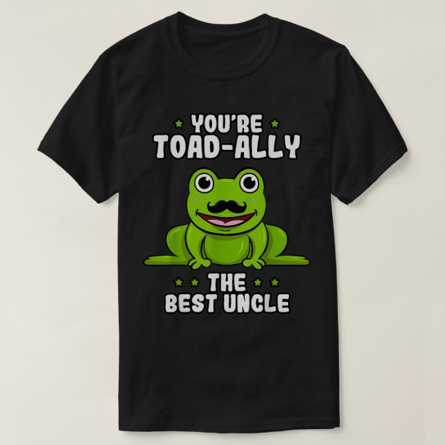 ToadAlly der beste Onkel Frog Lover Toad  T-Shirt (Design vorne)
