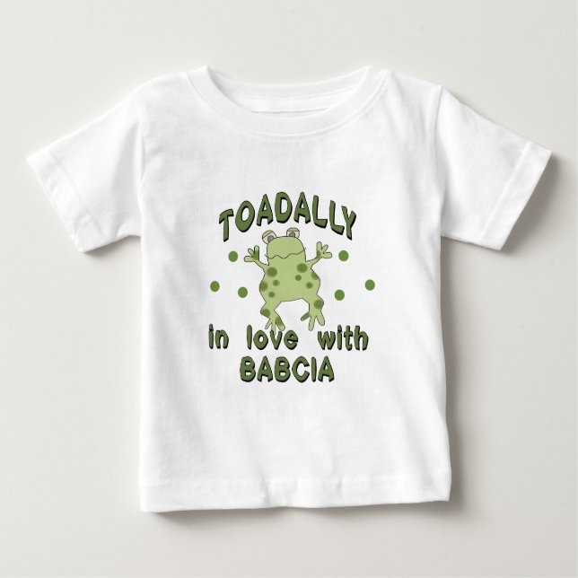TOADALLY Liebe Babcia Frosch Baby T-shirt (Vorderseite)
