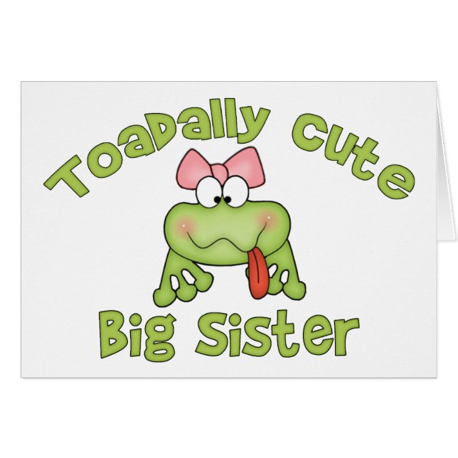 ToadalNiedliche Big Sister Blank Card (Vorderseite (Horizontal))
