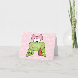 ToadalNiedliche Girl Frog Blank Card Karte