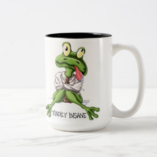 Toadily geisteskranke Kaffee-Tasse Zweifarbige Tasse