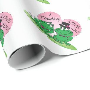 Toadly Liebe Sie Valentine Geschenkpapier