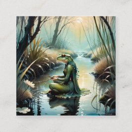 Toadman ist für viele ein Rätsel. Er croaks und fl Quadratische Visitenkarte