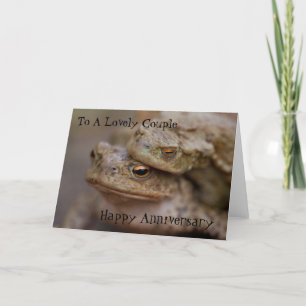 Toads "The Ugly Couple"	Happy Anniversary Card Karte