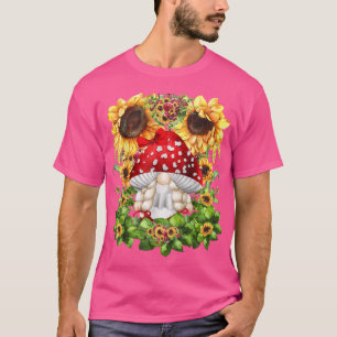 Toadstol-Gnome für Frauen Sonnenblumen Mama Niedli T-Shirt