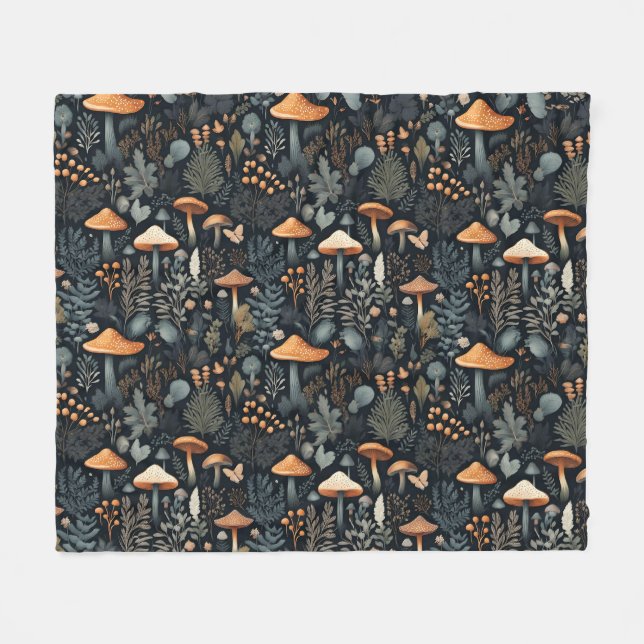 Toadstool Forest Fleecedecke (Vorderseite (Horizontal))
