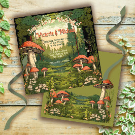 Toadstool Forest Wedding Einladung