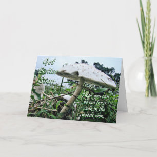 Toadstool Get Well- kann sich in der Formulierung  Karte