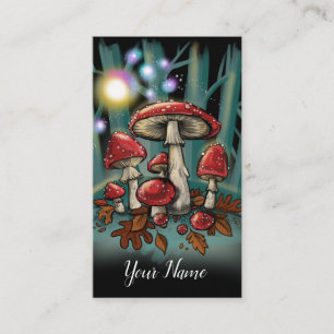 Toadstool mushrooms~ Visitenkarten Visitenkarte