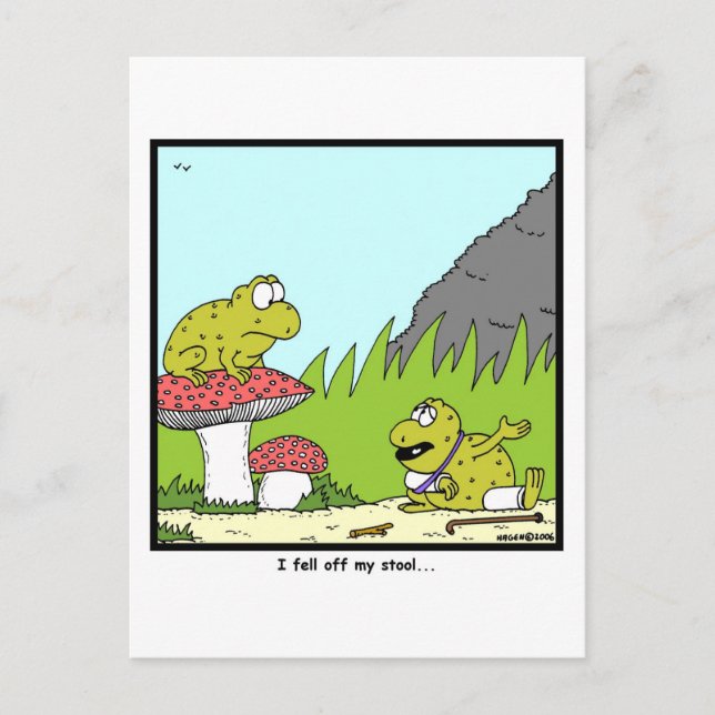 Toadstool Postkarte (Vorderseite)