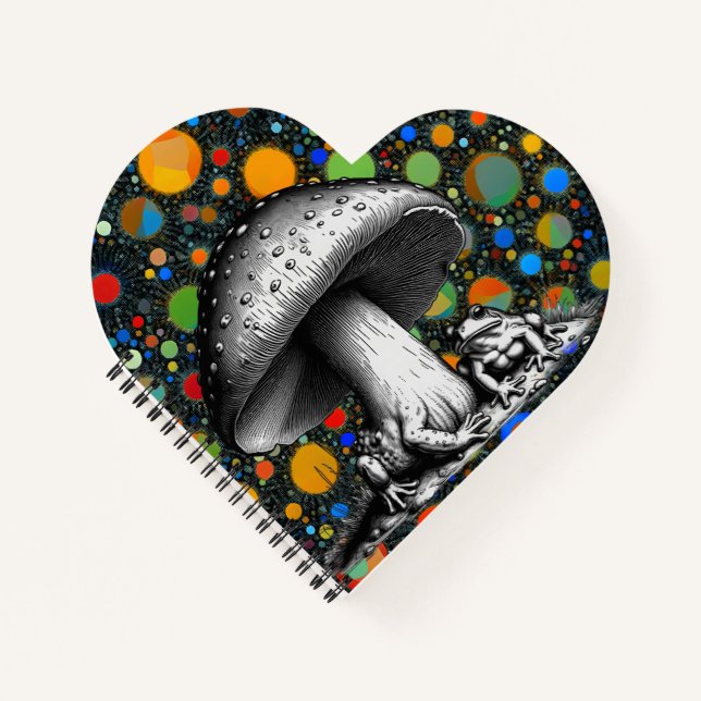 Toadstool Spiral Notebook Notizbuch (Vorderseite)