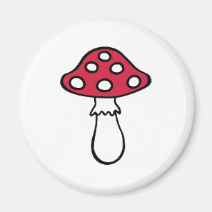 Toadstoolfliegenblätterpilz Magnet