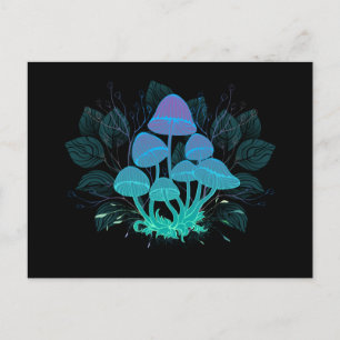 Toadstools in Bushes Feiertagspostkarte