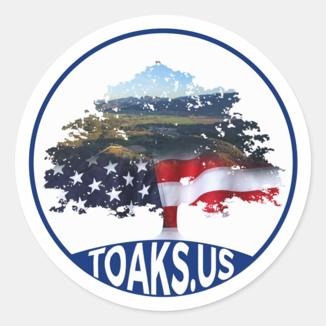 TOaks.us - ein Forum für uns - Logo-Aufkleber Runder Aufkleber (Vorderseite)