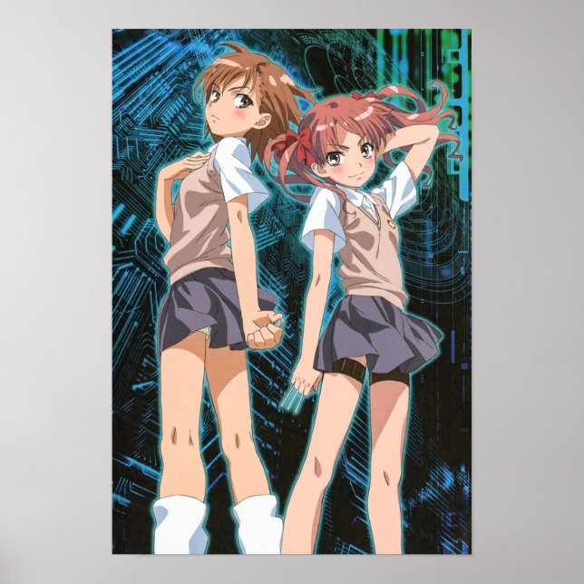 Toaru Series Misaka Mikoto Shirai Kuroko Poster (Vorne)