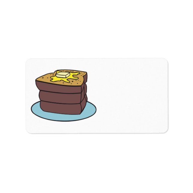 Toast Adressaufkleber (Vorne)