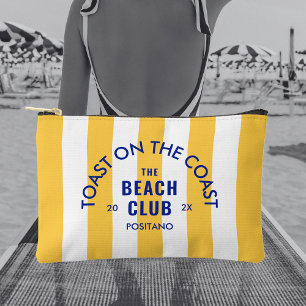 Toast an der Küste Der Beach Club Gelber Streifen Zubehörtasche