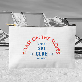 Toast auf den Pisten Après Ski Club Rot & Blau Zubehörtasche