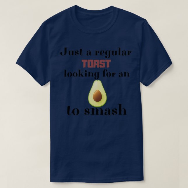 Toast auf der Suche nach einem Avocado im veganuar T-Shirt (Design vorne)
