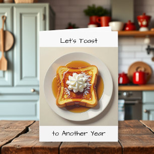 Toast auf ein anderes Jahr   glücklicher Jahrestag Karte