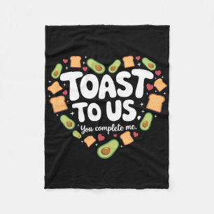Toast Auf Uns Avocado Und Toast Süßes Valentine De Fleecedecke