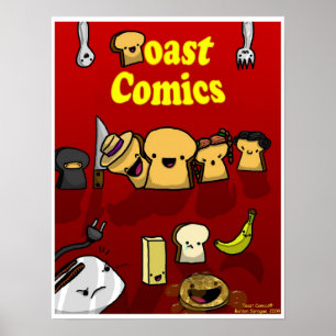 Toast-Comicen Kastenposter Poster