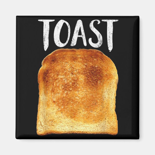 Toast Costume Halloween Funny Bread Lover Christma Magnet (Vorne)