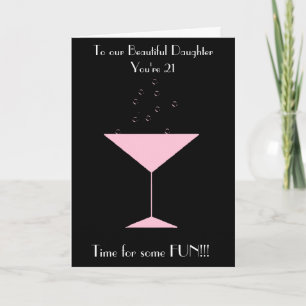 TOAST DAUGHTER 21. BIRTHDAY CARD KARTE