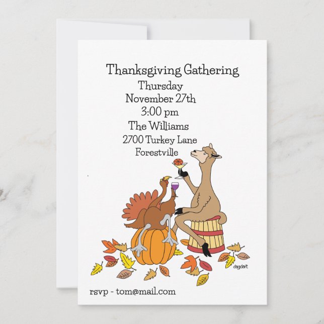 Toast der Saison Einladung (Vorderseite)