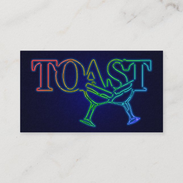 Toast: Electro Lounge Visitenkarte (Vorderseite)